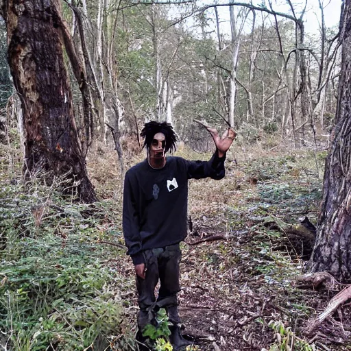 Prompt: playboi carti trailcam