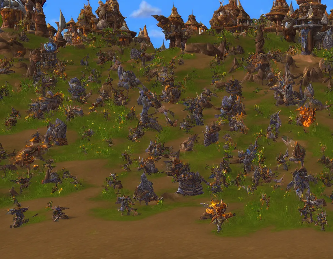 Image similar to 2004 screenshot of World of Warcraft