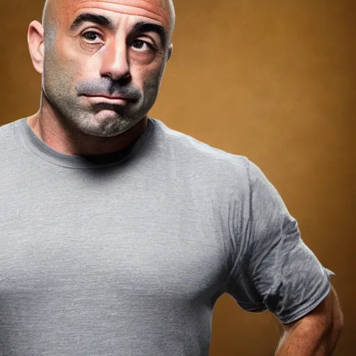 Prompt: joe rogan with a fake mustache