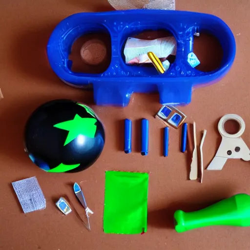 Prompt: DIY Bomb Kit | childs toy | plastic