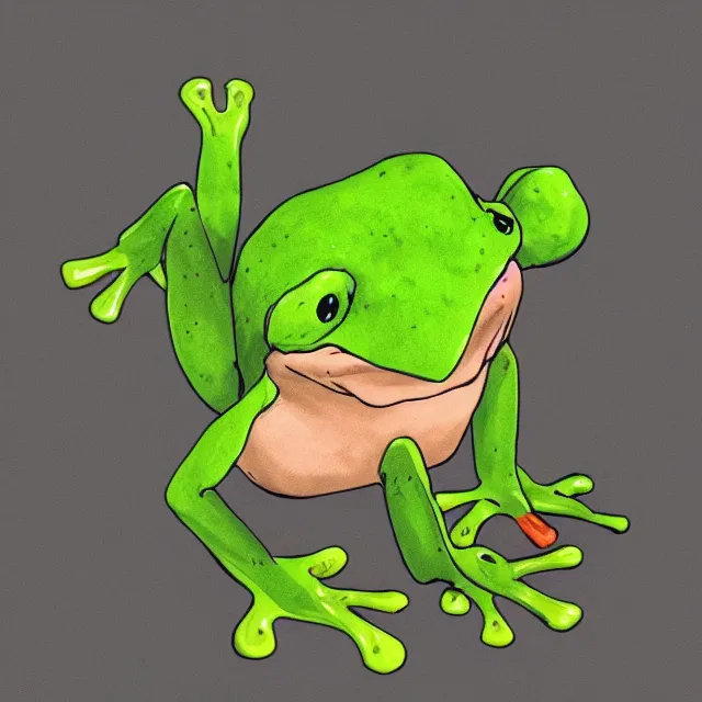 Image similar to animal, frog, character