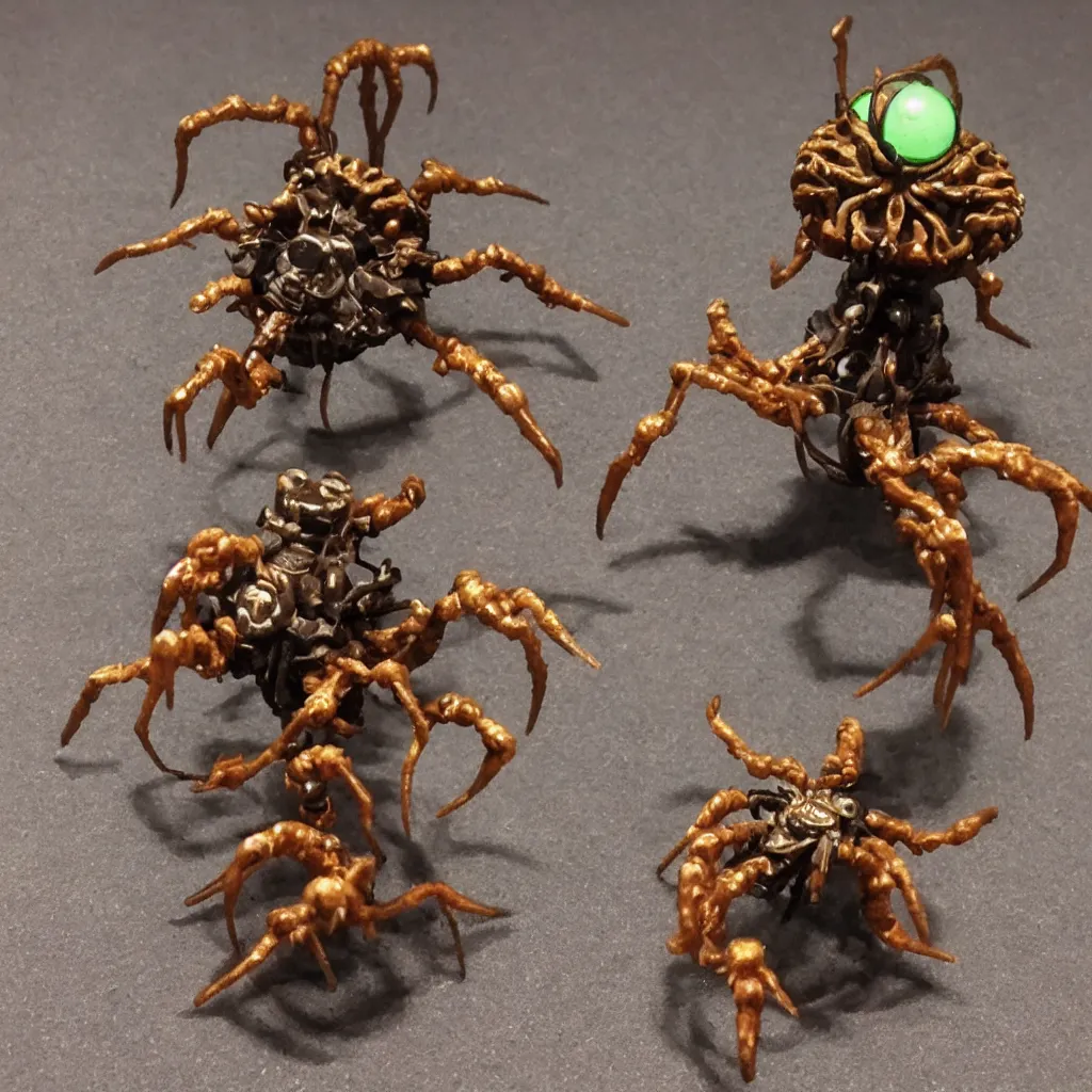 Prompt: beholder with spider legs dnd