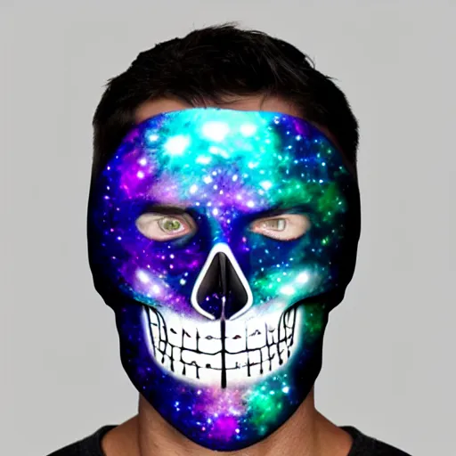 Prompt: galaxy skull gothic mask