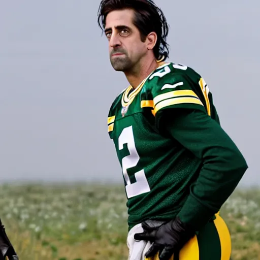 Image similar to first still from new movie has aaron rodgers as edward scissorhands in edward scissorhands remake, ( eos 5 ds r, iso 1 0 0, f / 8, 1 / 1 2 5, 8 4 mm, postprocessed, crisp face, facial features )