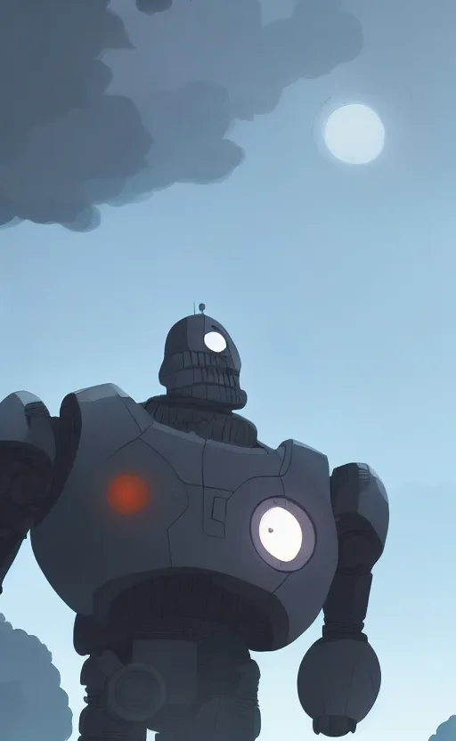 Prompt: iron giant standing near his farm, dynamic lighting, photorealistic fantasy concept art, trending on art station, stunning visuals, creative, cinematic, ultra detailed