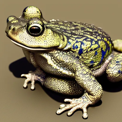 Image similar to chain toad grading, 3 d render, high quality, focus on sharpness, object focus