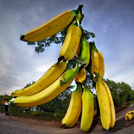 Prompt: world record largest banana, award - winning photograph