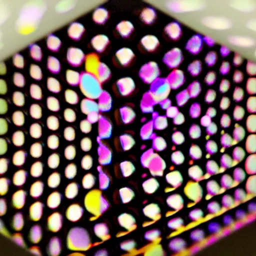 Image similar to a psychedelic fourth dimensional hypercube made of infinity mirrors