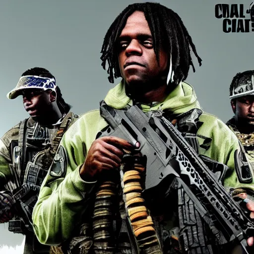 Image similar to chief keef and call of duty warzone 4 k the detailed super realistic