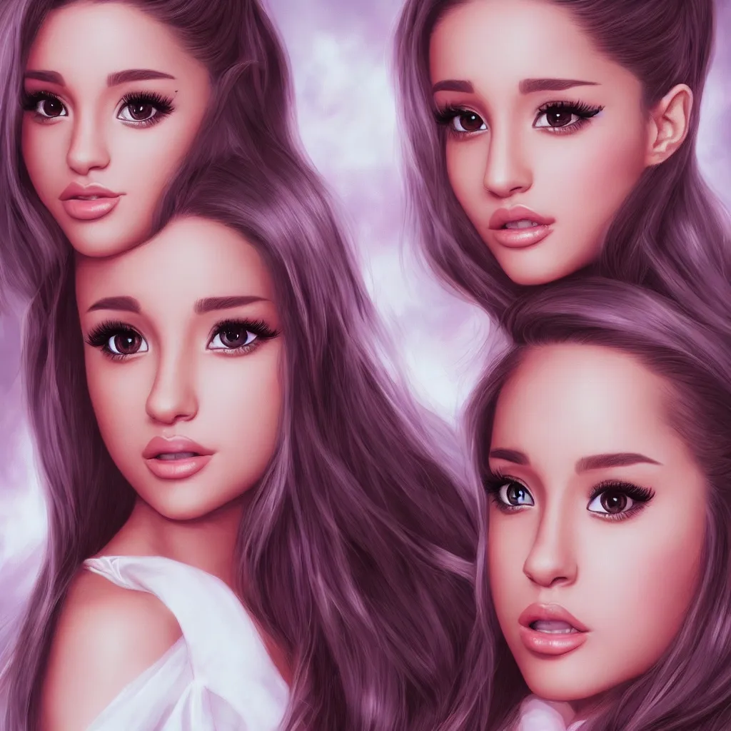 Prompt: Beautiful portrait of Ariana Grande, by artgerm