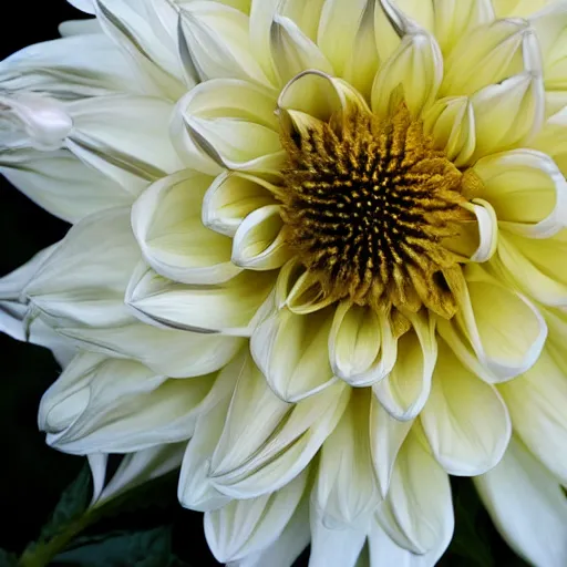 Prompt: award - winning photograph of the most beautiful dahlia flower