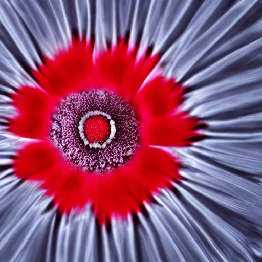 Prompt: a flower in infrared, channel swaped