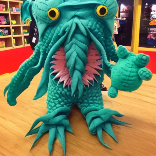 Image similar to build a bear cthulhu