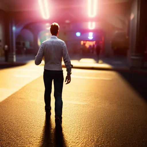 Image similar to a ultra realistic, lens flare, atmosphere, glow, detailed, intricate, full of colour, cinematic lighting, trending on artstation, 4 k, hyperrealistic, focused, extreme details, unreal engine 5, cinematic, masterpiece, ultra realistic, hyper realistic, highly detailed, sharp focus, digital art picture of a man crossing arms