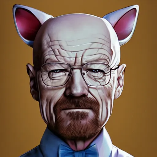 Image similar to Walter White as a Hello Kitty, by Stanley Artgerm Lau, WLOP, Rossdraws, James Jean, Andrei Riabovitchev, Marc Simonetti, Yoshitaka Amano, ArtStation, CGSociety,