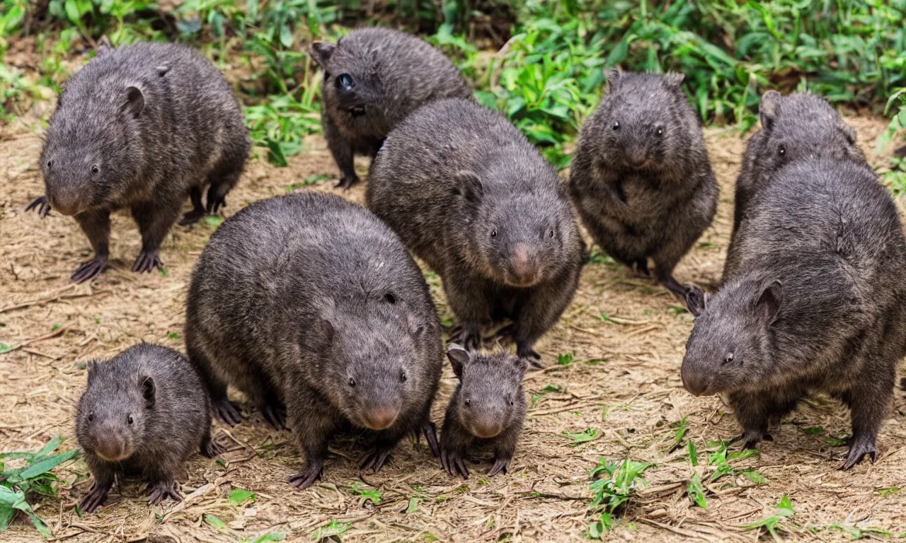 Prompt: transfer mutant ninja wombats