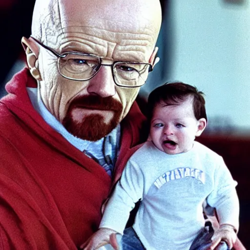 Image similar to walter white as a baby