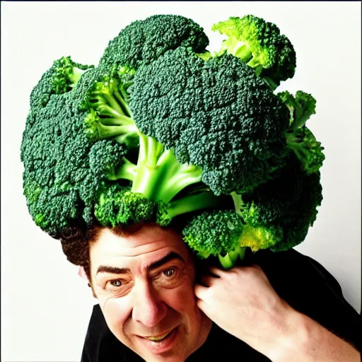 Image similar to “ kramer with broccoli for hair ”