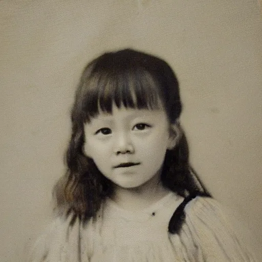 Image similar to a vintage portrait of a girl made by fumiyo kono