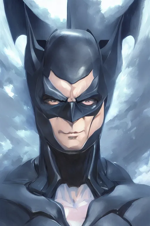 Prompt: A beautiful anime portrait of Batman , by Stanley Artgerm Lau, WLOP, Rossdraws, James Jean, Andrei Riabovitchev, Marc Simonetti, and Sakimichan, tranding on artstation