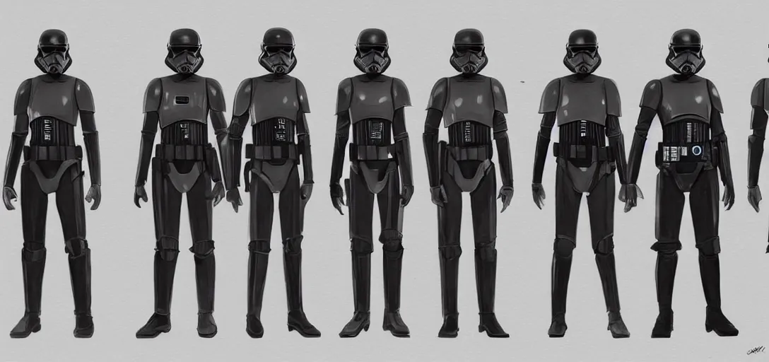 Image similar to star wars uniform concept art, black background, 8 k photorealistic, hd, high details, trending on artstation