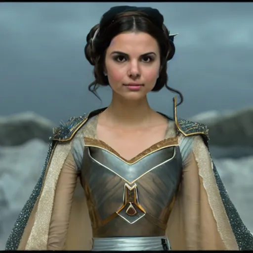 Image similar to victoria justice as princess padme in star wars episode 3, 8 k resolution, cinematic lighting, anatomically correct