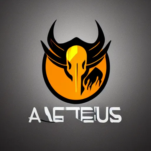 Image similar to cool simplistic vector logo for a project called aeternus, include a mascot