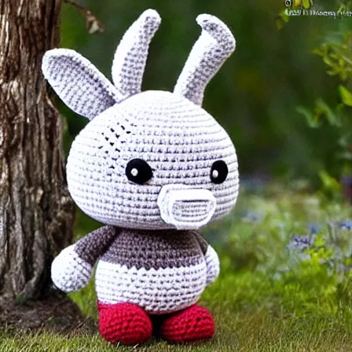 Image similar to crochet pattern of big chungus