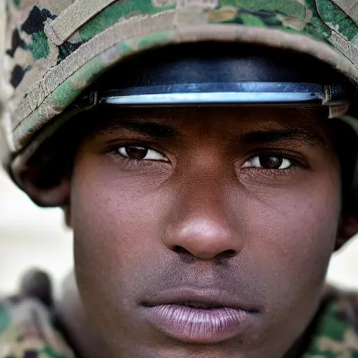 Image similar to Photo of a US soldier, Close-up shot