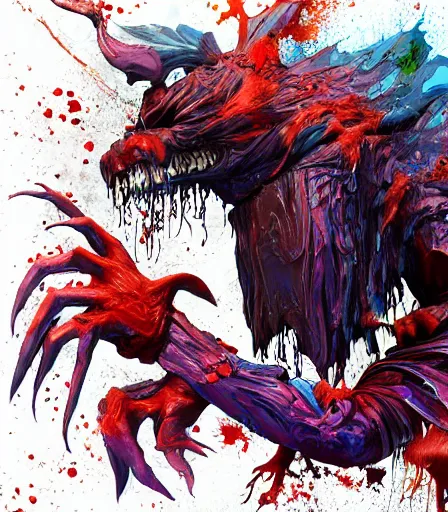 Image similar to Tim Burtons style final fantasy by Alex Pardee and Nekro and Petros Afshar, and James McDermott,unstirred paint, vivid color, cgsociety 4K