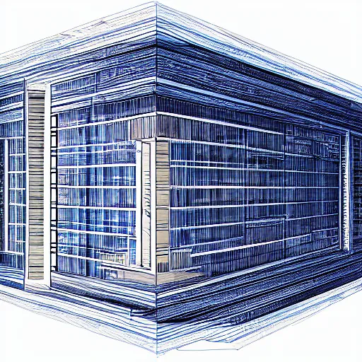 Prompt: cross-section perspective of architecture blueprint of floating building, cinematic digital illustration, in style of Moebius