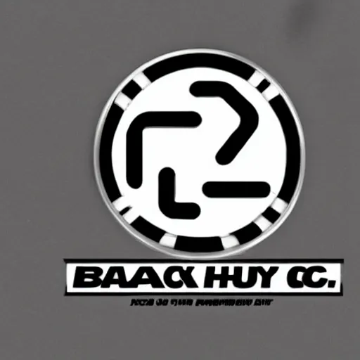 Image similar to black on white logo design in style of eric hu, y 2 k, brutalism, acid, techno