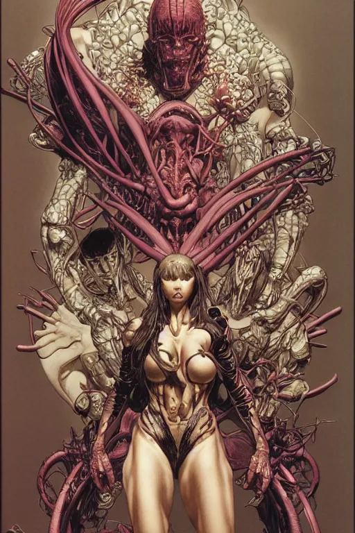 Prompt: rage, by artgerm and yoshitaka amano and moebius and hr giger and zdislaw beksinski and hajime sorayama and alphonse mucha