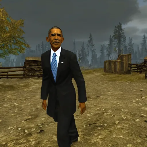 Image similar to obama in skyrim