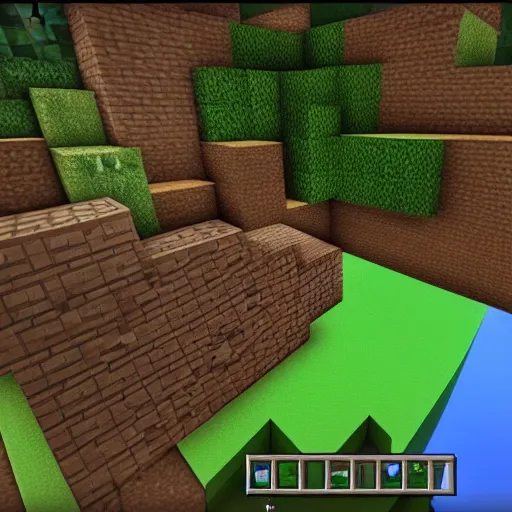 Image similar to a screenshoot from minecraft a moment before creeper blows and diamonds will be lost, big drama