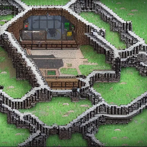 Prompt: photorealistic rimworld base