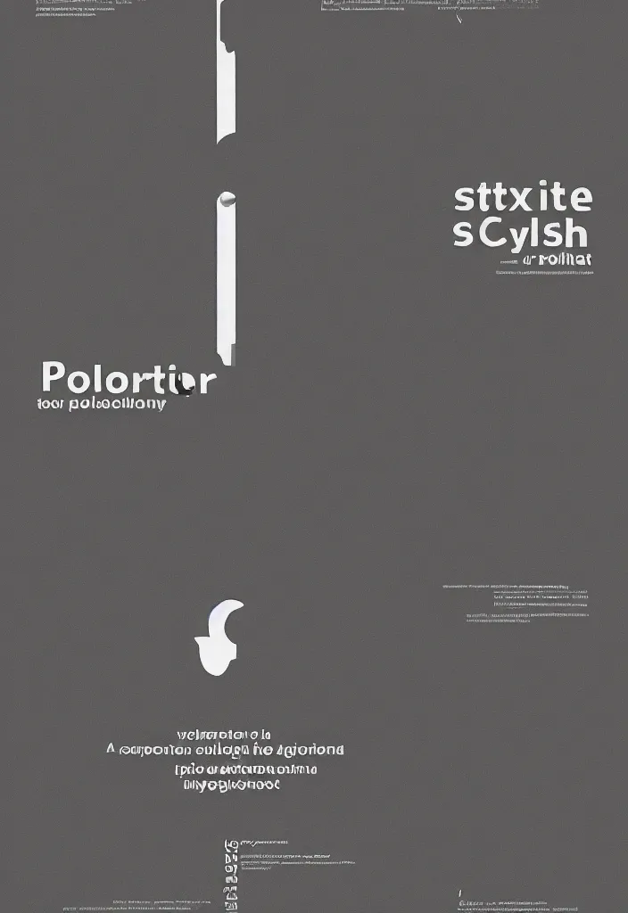 Prompt: a minimalistic poster in the style of polish poster school for'the curator'- a story about the artificial intelligence and polish design