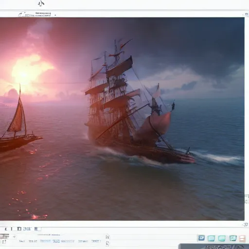 Image similar to ancient ship battle, highly detailed, photorealistic portrait, bright studio setting, studio lighting, crisp quality and light reflections, unreal engine 5 quality render