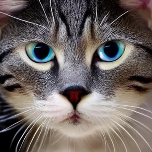 Image similar to cats with different eye colors