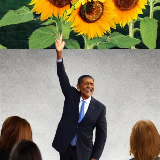 Prompt: president sunflower