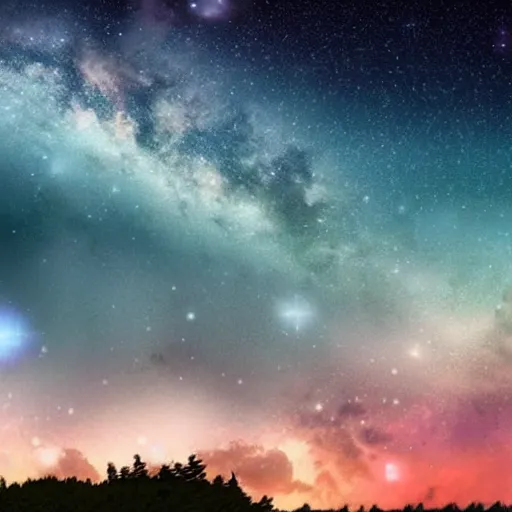 Prompt: a beautiful dreamy night sky, 4 k, fantasy, modern, beautiful, stars