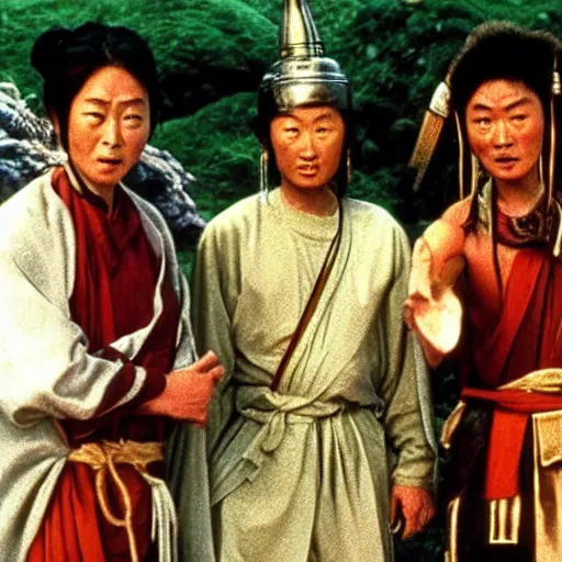 Image similar to a still from journey to the west ( 1 9 8 6 )