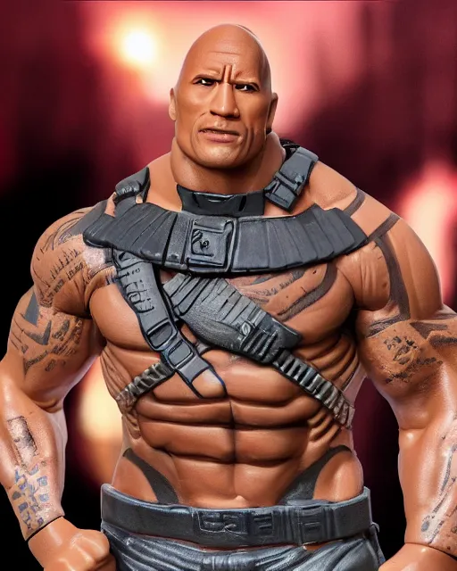 Image similar to A Dwayne Johnson Funko Pop. Photographic, photography