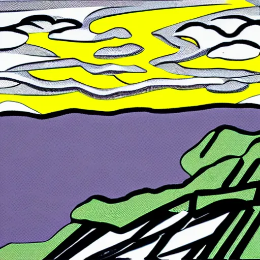 Image similar to Table mountain by Roy Lichtenstein