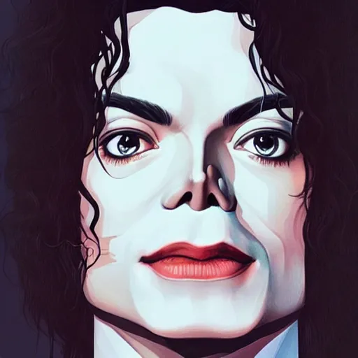 Image similar to michael jackson as saint. matte, facial features, symmetrical anatomy, hyperdetailed, digital art, baroque, pop punk art style, fantasy, body features, posse features, without duplication, art by artgerm and ilya kuvshinov and vinicius gud and gustavo zambelli, intricate, confident posse.