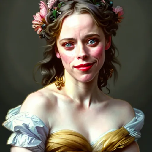 Image similar to a fantasy style portrait painting of rachel mcadams / gillian jacobs hybrid in the style of francois boucher oil painting unreal 5 daz. rpg portrait, extremely detailed artgerm greg rutkowski alphonse mucha
