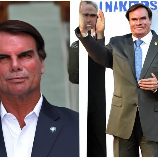 Prompt: chad president jair messias bolsonaro