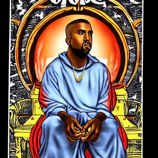 Image similar to Kanye West Tarot card