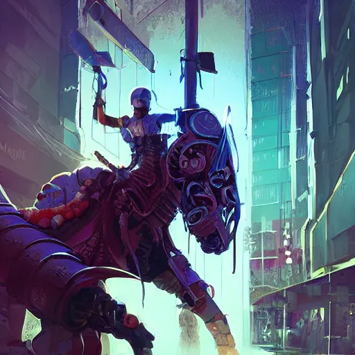 Image similar to cyberpunk viking helmet mask warrior goddess robot ninja fantasy, art gta 5 cover, official fanart behance hd artstation by jesper ejsing, by rhads, makoto shinkai and lois van baarle, ilya kuvshinov, ossdraws