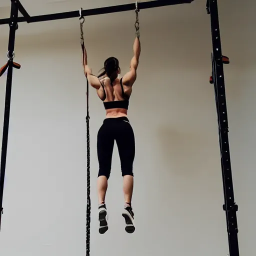 Image similar to girl doing a muscle up